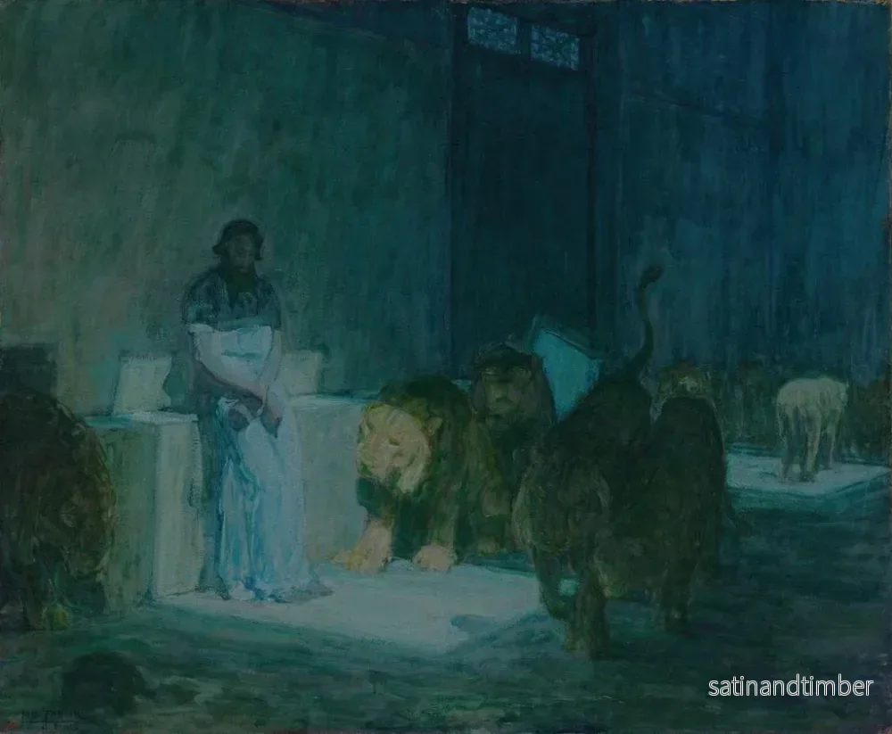 Reproduktion av målningen Daniel i lejonkulan - Henry Ossawa Tanner - Bild 2