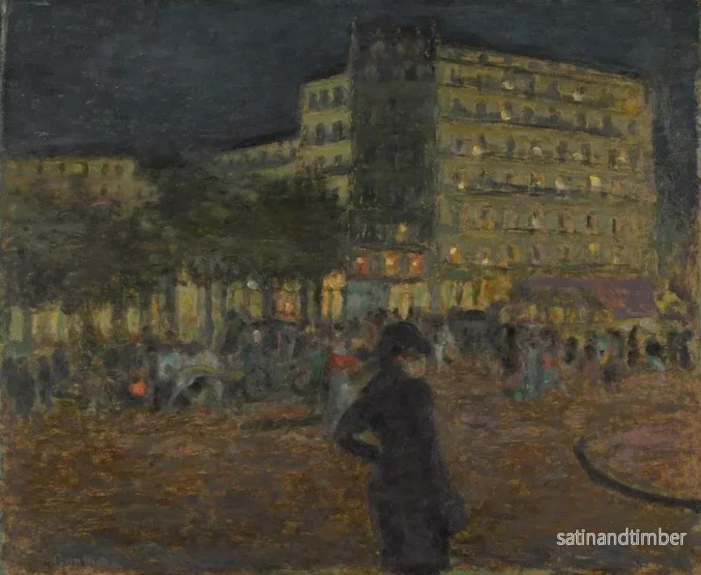 Reproduktion av målningen Place Pigalle la nuit - Pierre Bonnard - Bild 2