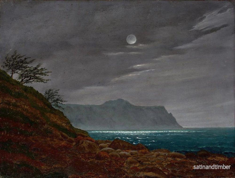 Reproduktion av målningen Natt av månljus över Rgen - Johann Friedrich Boeck - Bild 2