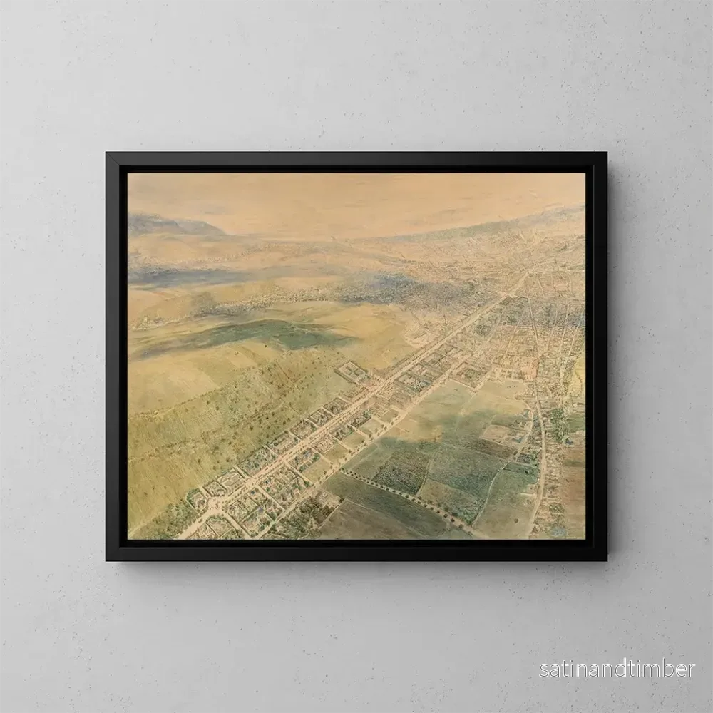 Reproduktion av målningen Boulevard Dornbacher et Alsbach – Rudolf von Alt Reproduktion av målningen Boulevard Dornbacher et Alsbach – Rudolf von Alt