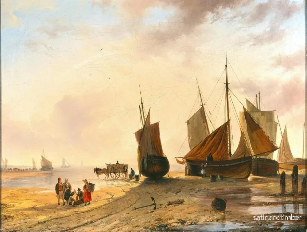 Reproduktion av målningen Le Retour des pêcheurs - Remigius Adrianus van Haanen - Bild 2