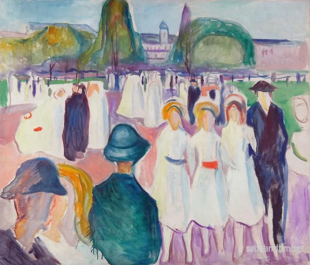 Reproduktion av målningen Promenad på våren - Edvard Munch - Bild 2