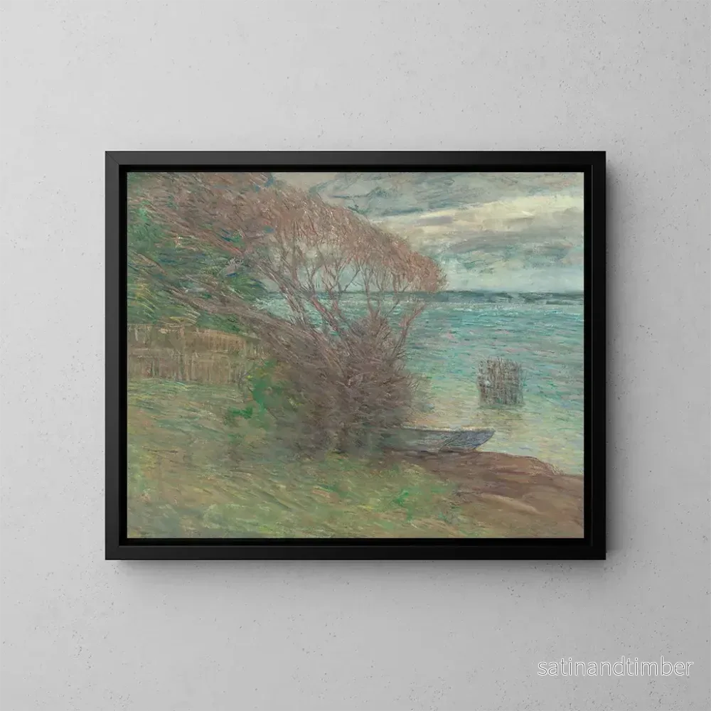 Reproduktion av målningen La Plage de Nassau - Julian Alden Weir