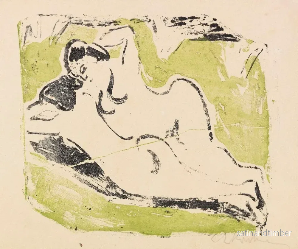 Reproduktion av målningen Baignade au soleil - Ernst Ludwig Kirchner - Bild 2