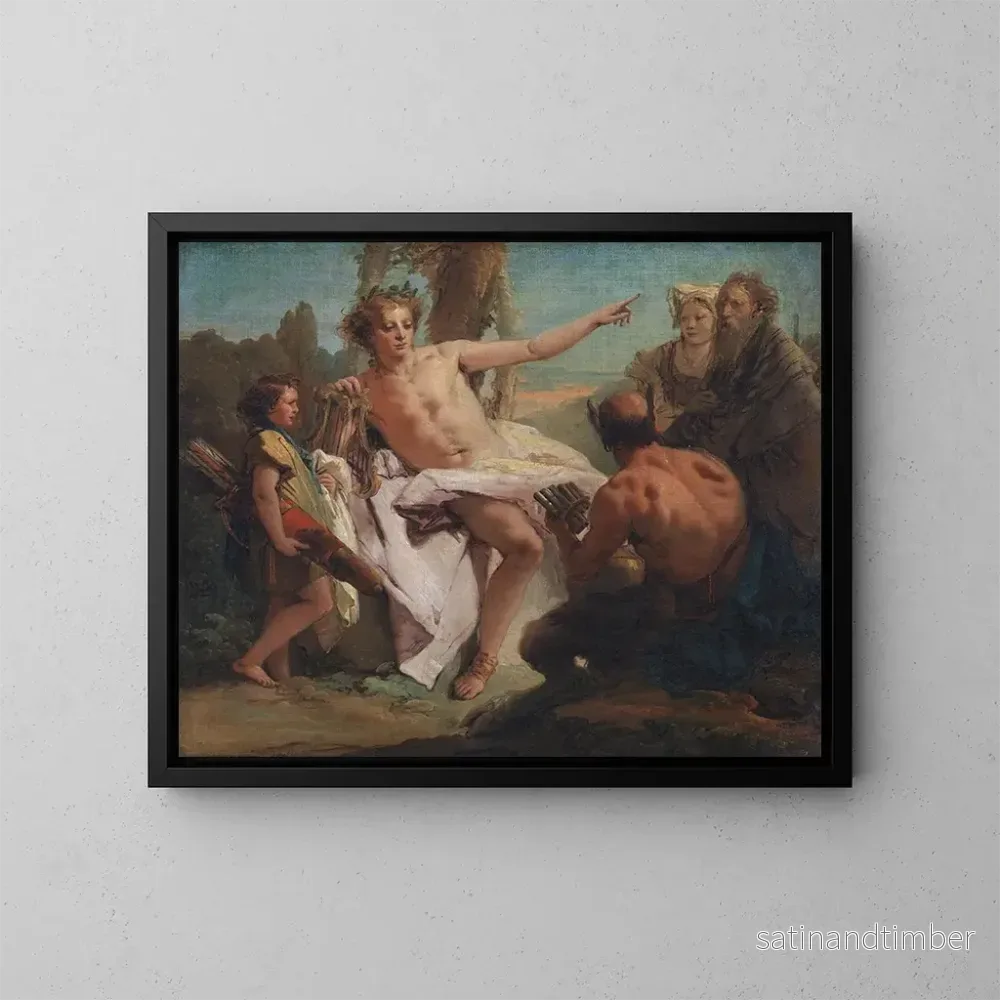 Reproduktion av målningen Apollon och Marsyas - Giovanni Battista Tiepolo