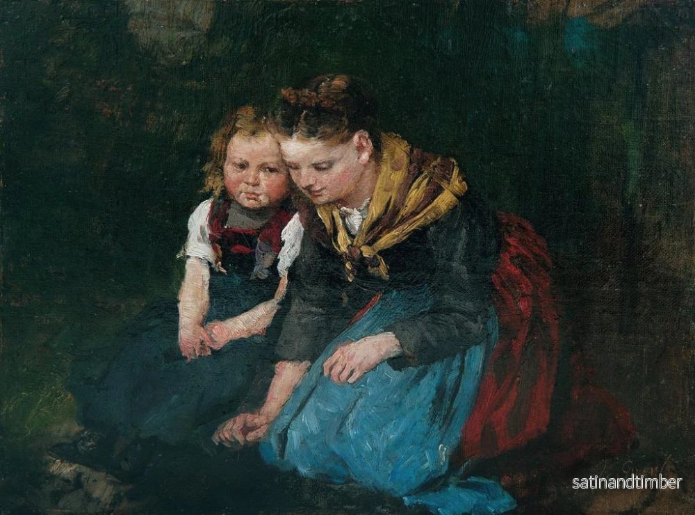 Reproduktion av målningen Mor och barn - Johann Sperl - Bild 2