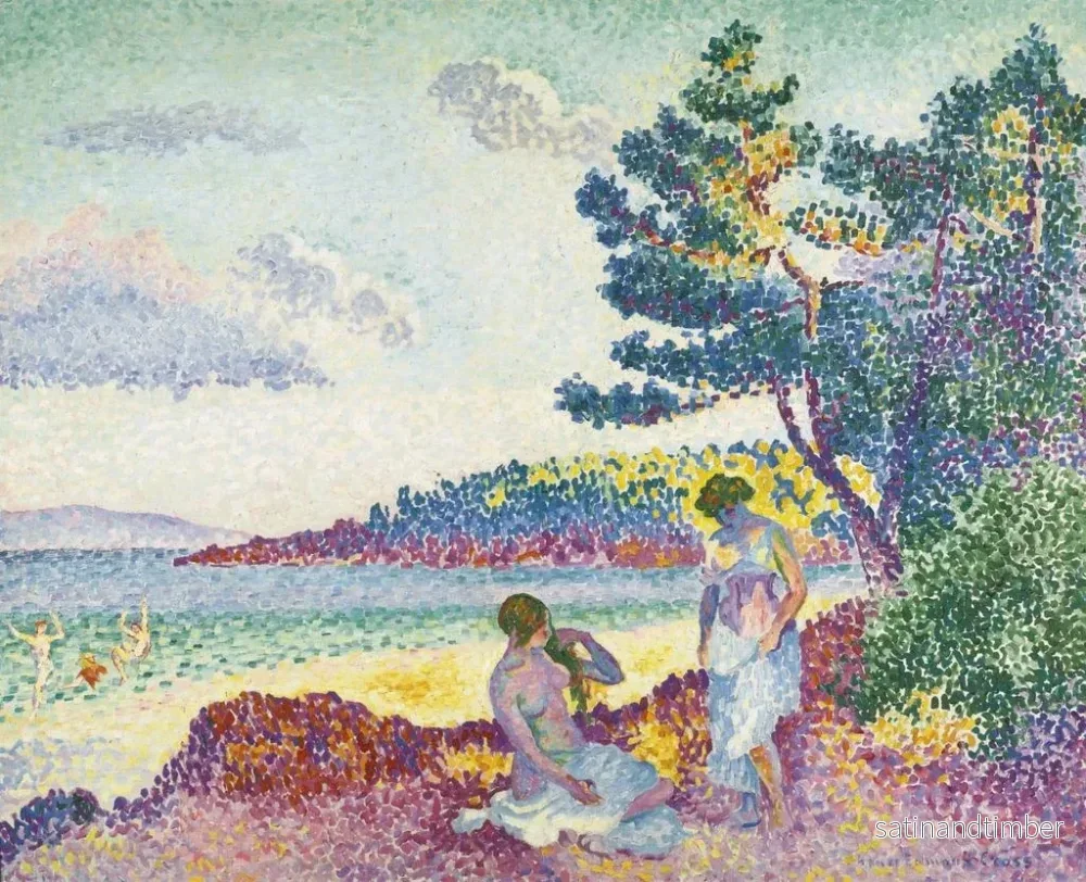 Reproduktion av målningen Baigneuses - Henri-Edmond Cross - Bild 2