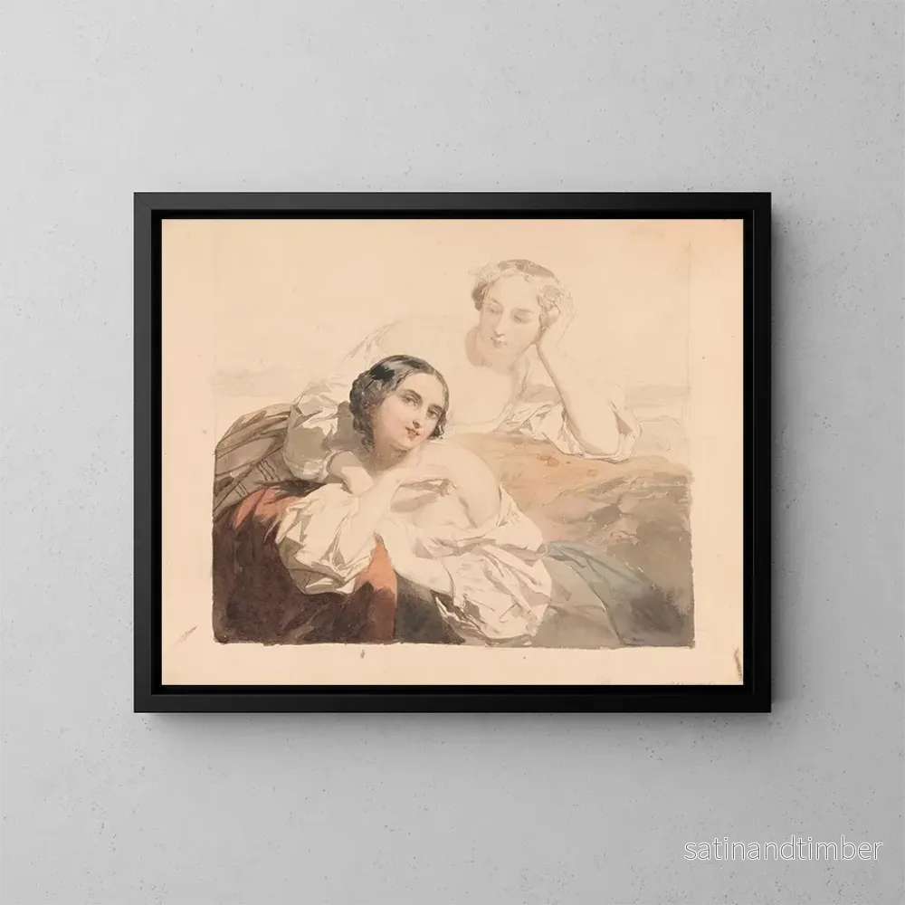 Reproduktion av målningen Les Glaneuses - Nicaise De Keyser