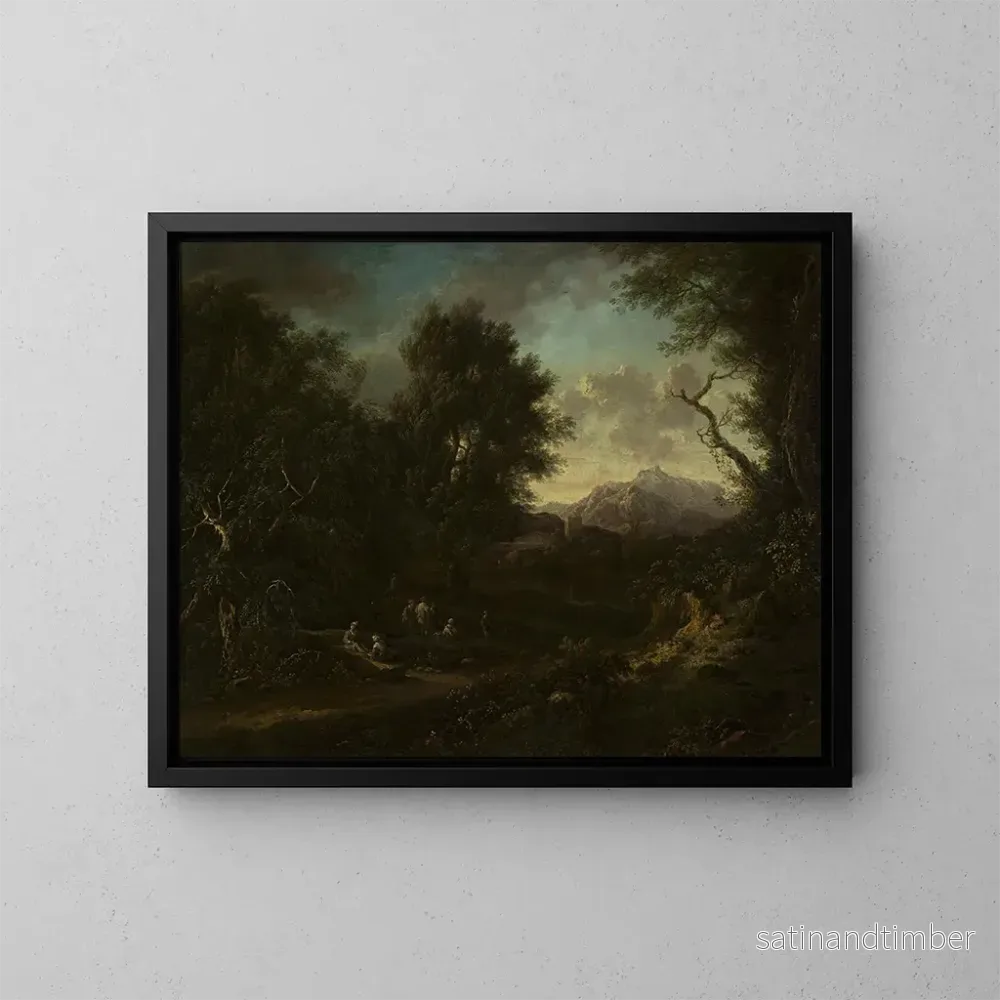 Reproduktion av målningen Landskap - Christian Hilfgott Brand