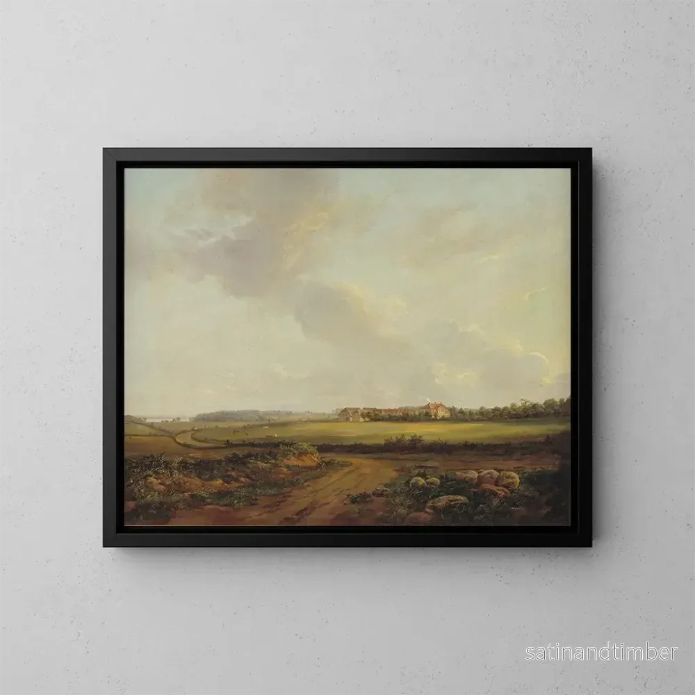 Reproduktion av målningen Vue d’Engelholm à Prst en Zélande – Johan Christian Dahl Reproduktion av målningen Vue d’Engelholm à Prst en Zélande – Johan Christian Dahl