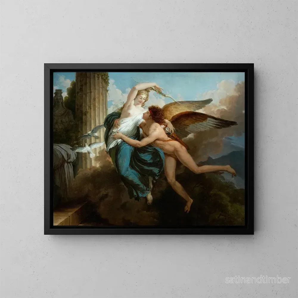 Reproduktion av målningen La Réunion de Cupidon et Psyché - Jean Pierre Saint-Ours