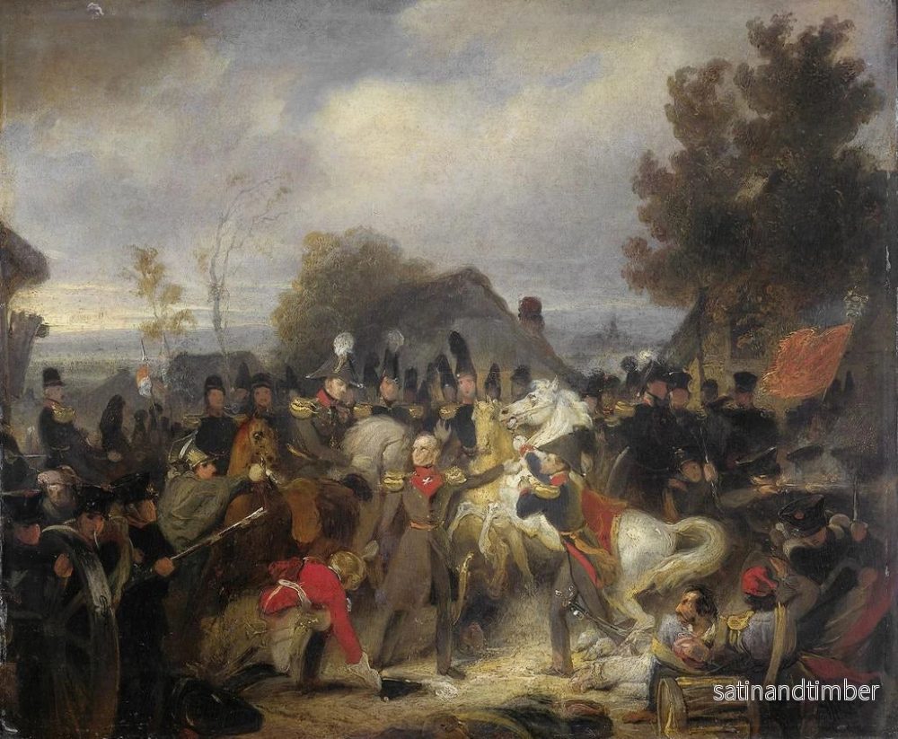 Reproduktion av målningen Le prince d'Orange som byter sin skadade häst under striden i Boutersem - Cornelis Kruseman - Bild 2