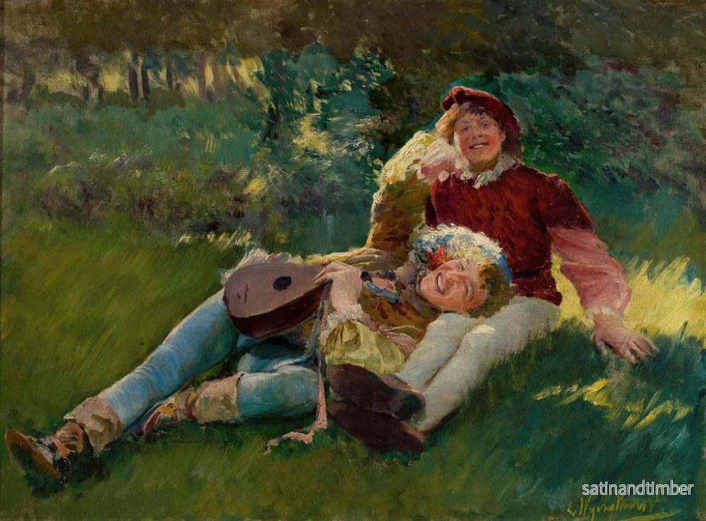 Reproduktion av målningen Glada barn - Leon Wyczółkowski - Bild 2