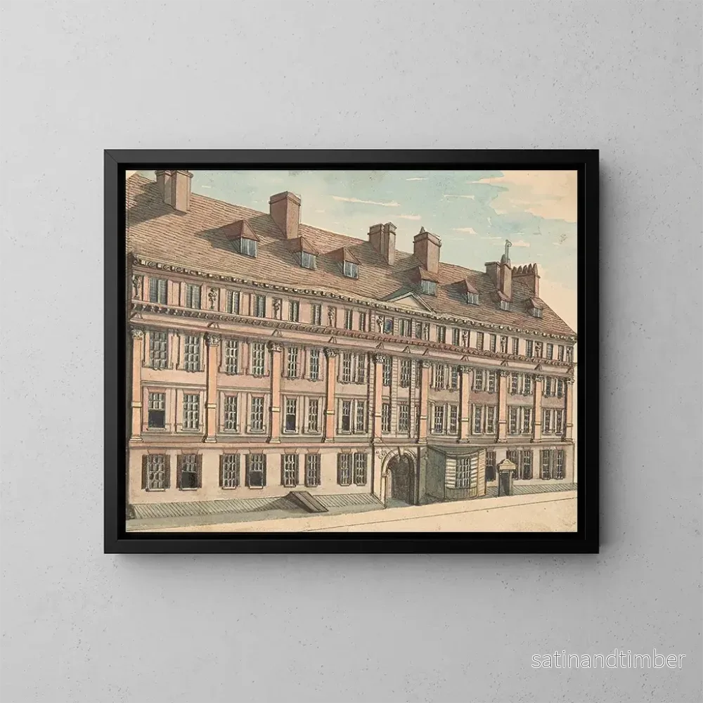 Reproduktion av målningen L'auberge de Furnival - Samuel Ireland