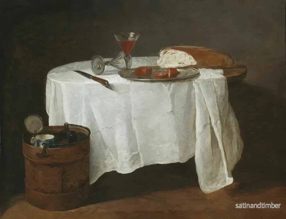 Reproduktion av målningen La nappe blanche - Jean Siméon Chardin - Bild 2