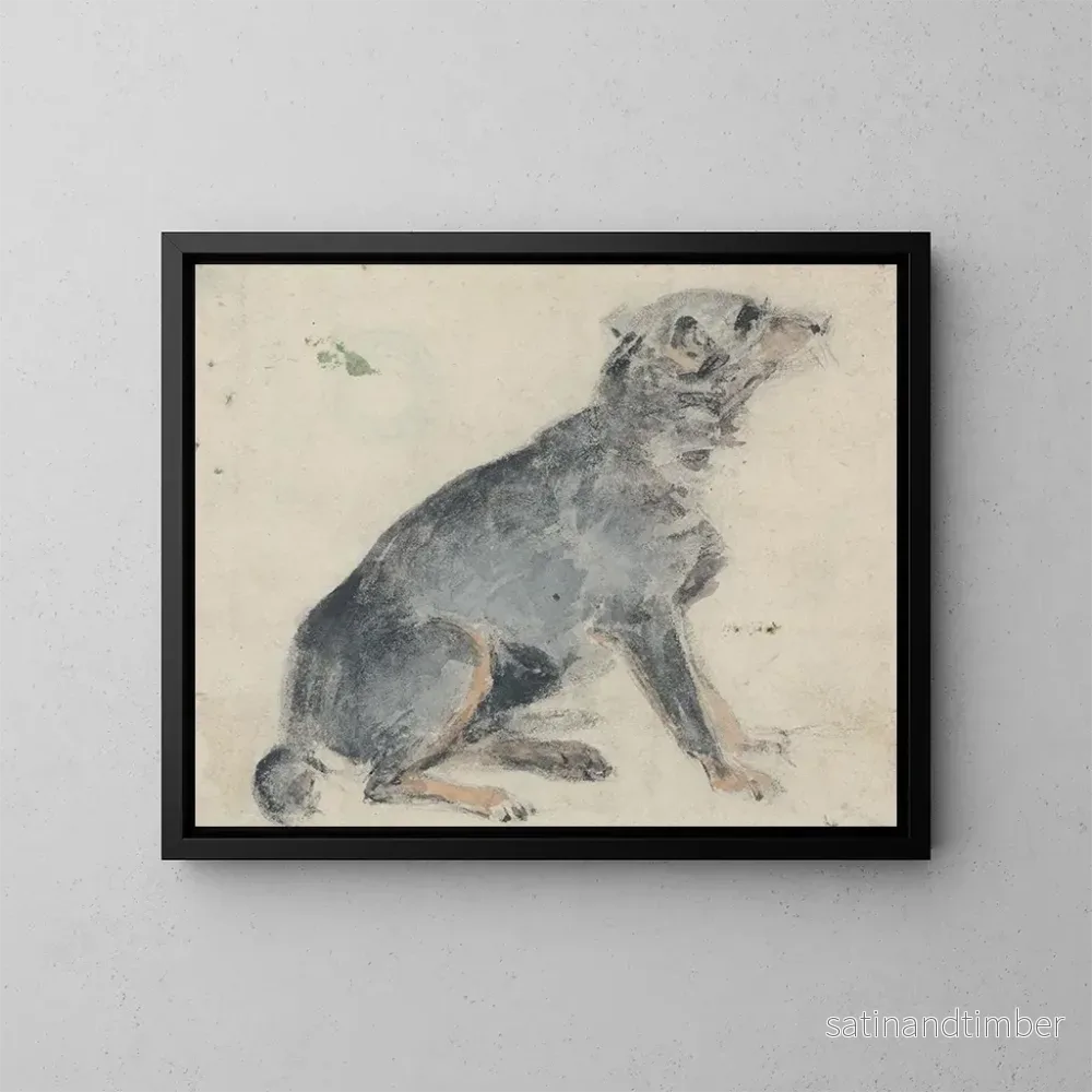 Reproduktion av målningen Studie av en hund – David Cox Reproduktion av målningen Studie av en hund – David Cox