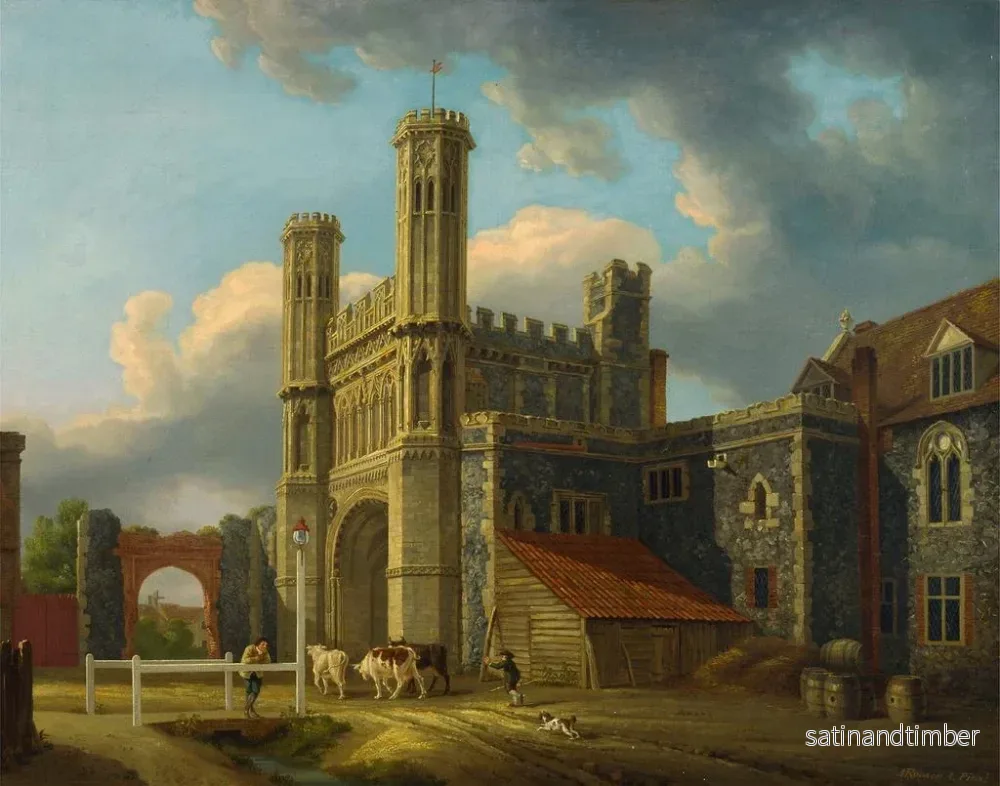 Reproduktion av målningen Porte Saint-Augustin de Canterbury - Michael Angelo Rooker - Bild 2