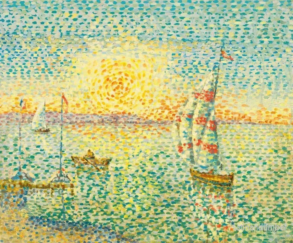 Reproduktion av målningen Solnedgång - Léon Pourtau - Bild 2