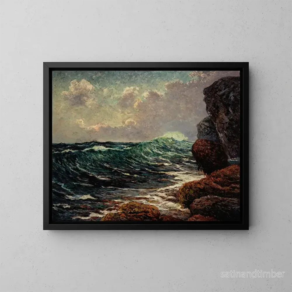 Reproduktion av målningen La mare montante à Port-Blanc - Maxime Maufra
