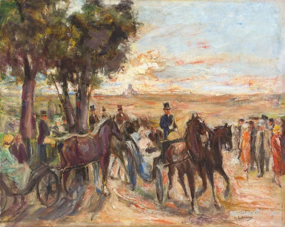 Reproduktion av målningen Promenad på Monte Pincio i Rom - Max Liebermann - Bild 2