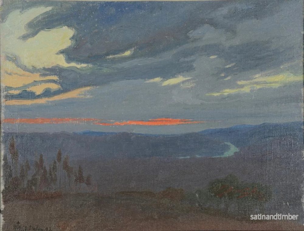 Reproduktion av målningen Soluppgång över Arno - Charles Marie Dulac - Bild 2