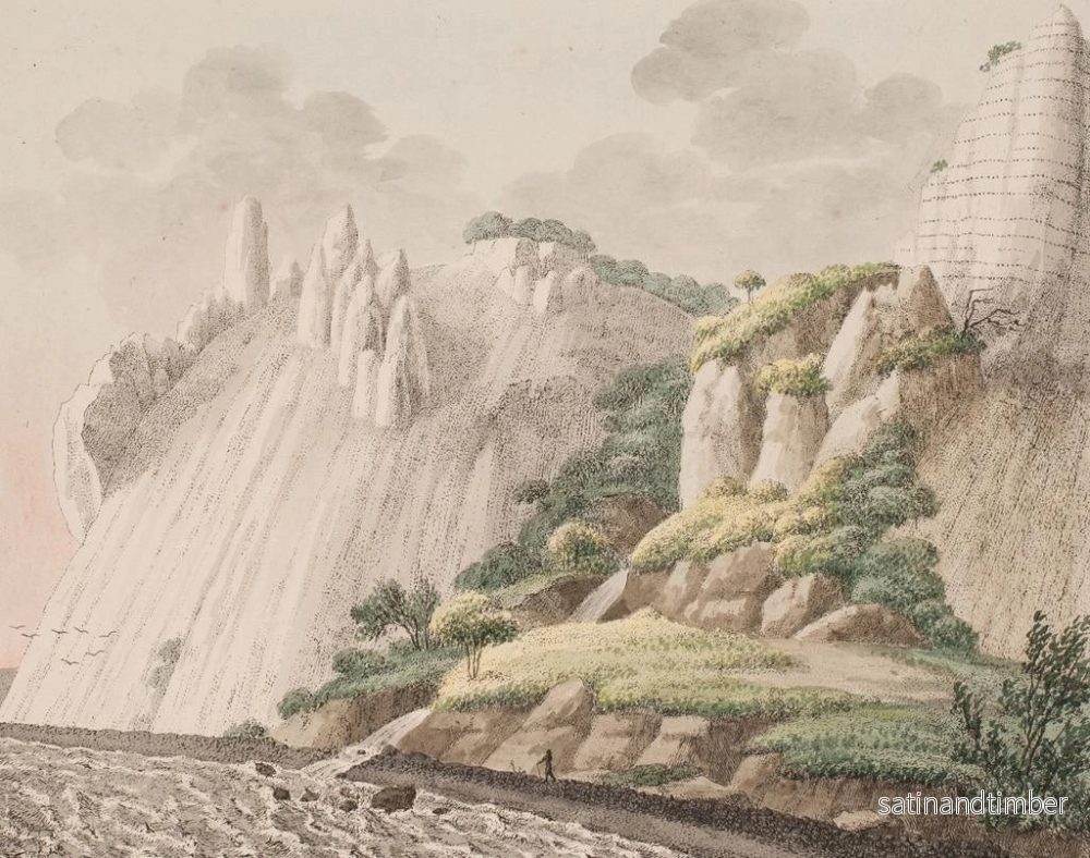 Reproduktion av målningen av den kritklädda bergsidan av Mns kallad Sommerspiret sedd från stranden - Søren L. Lange - Bild 2
