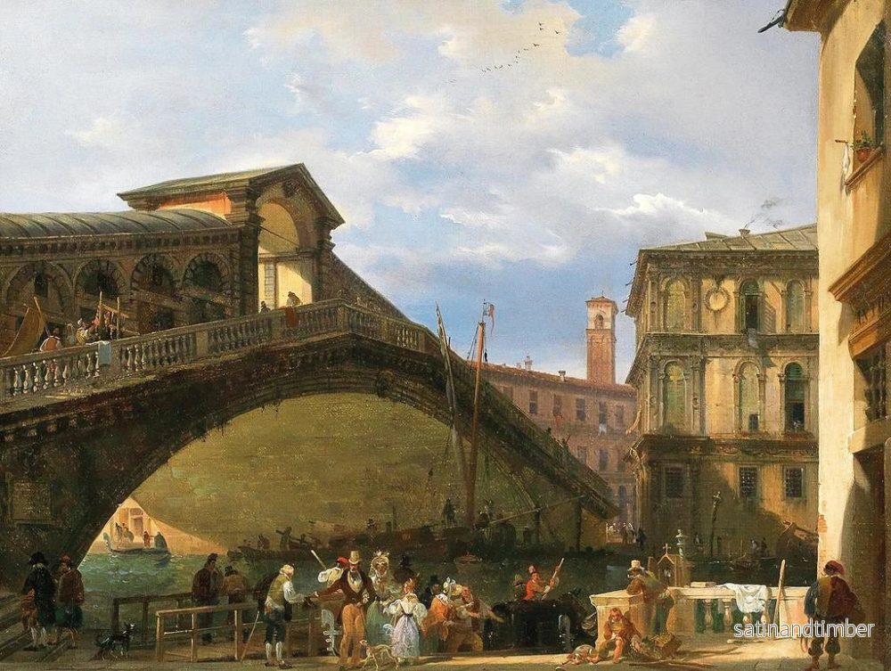 Reproduktion av målningen Venise, Rialto-bron - Giovanni Migliara - Bild 2