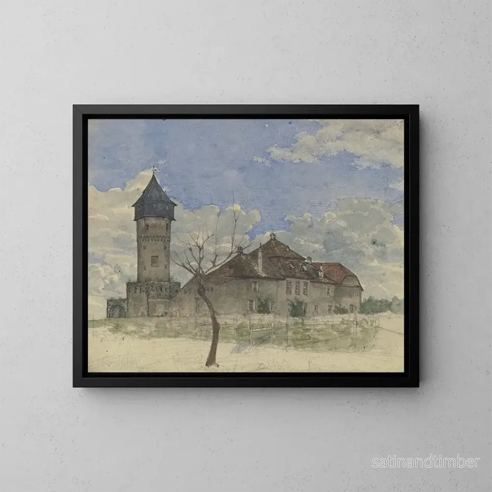 Reproduktion av målningen La tour de guet à Sachsenhausen - Heinrich Rumbler