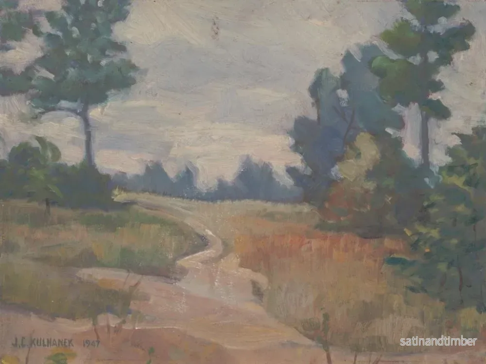 Reproduktion av målningen Le Sentier solitaire - James C. Kulhanek - Bild 2