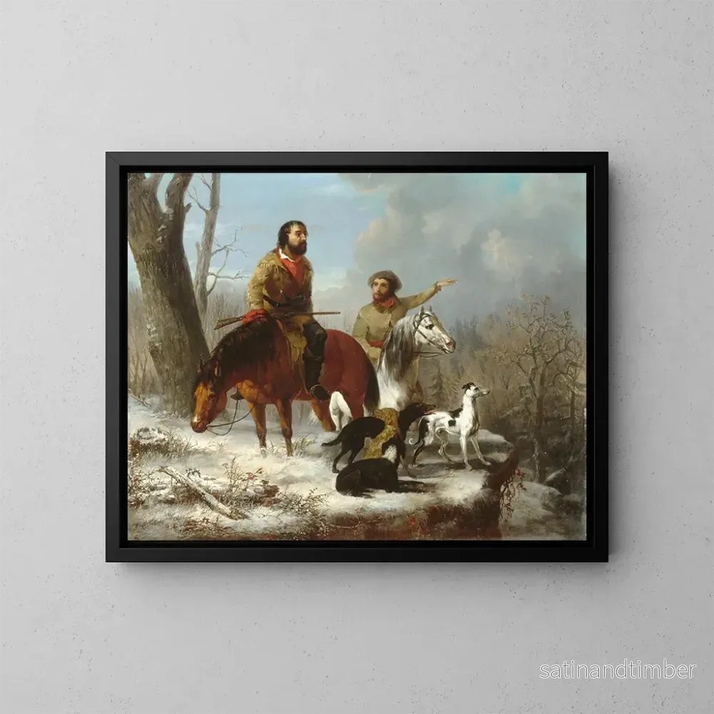 Reproduktion av målningen Trappeurs – Jonathan K Trego Reproduktion av målningen Trappeurs – Jonathan K Trego