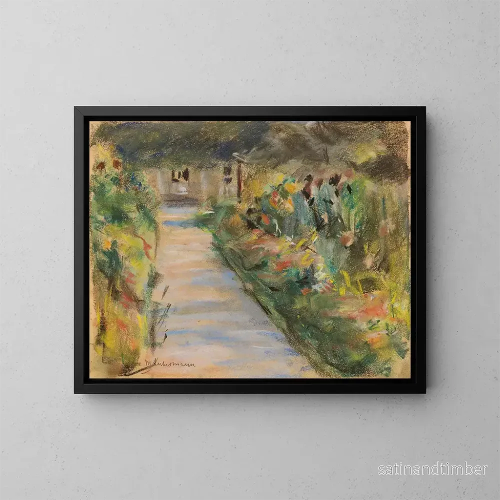Reproduktion av målningen Le jardin potager à Wannsee vers le sud-est – Max Liebermann Reproduktion av målningen Le jardin potager à Wannsee vers le sud-est – Max Liebermann