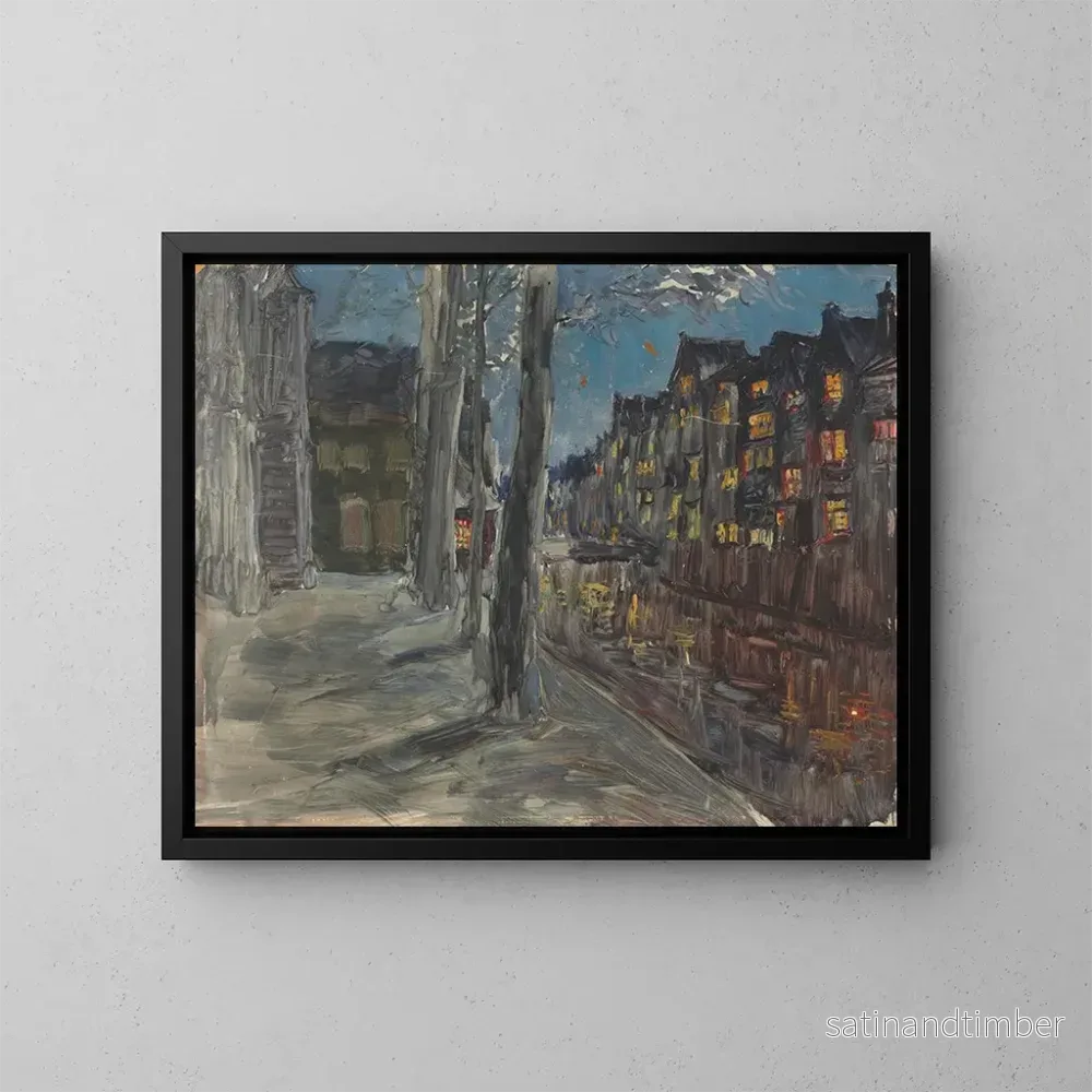 Reproduktion av målningen Canal de night - Maria Yakunchikova