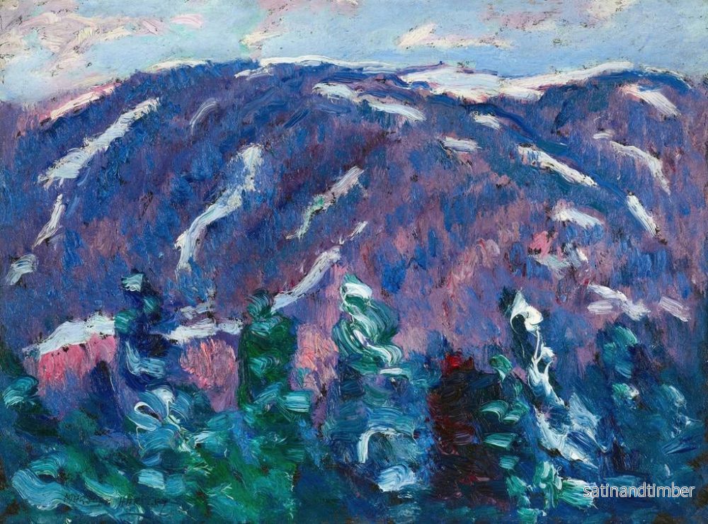 Reproduktion av målningen av Vintersånger nr 3 - Marsden Hartley - Bild 2