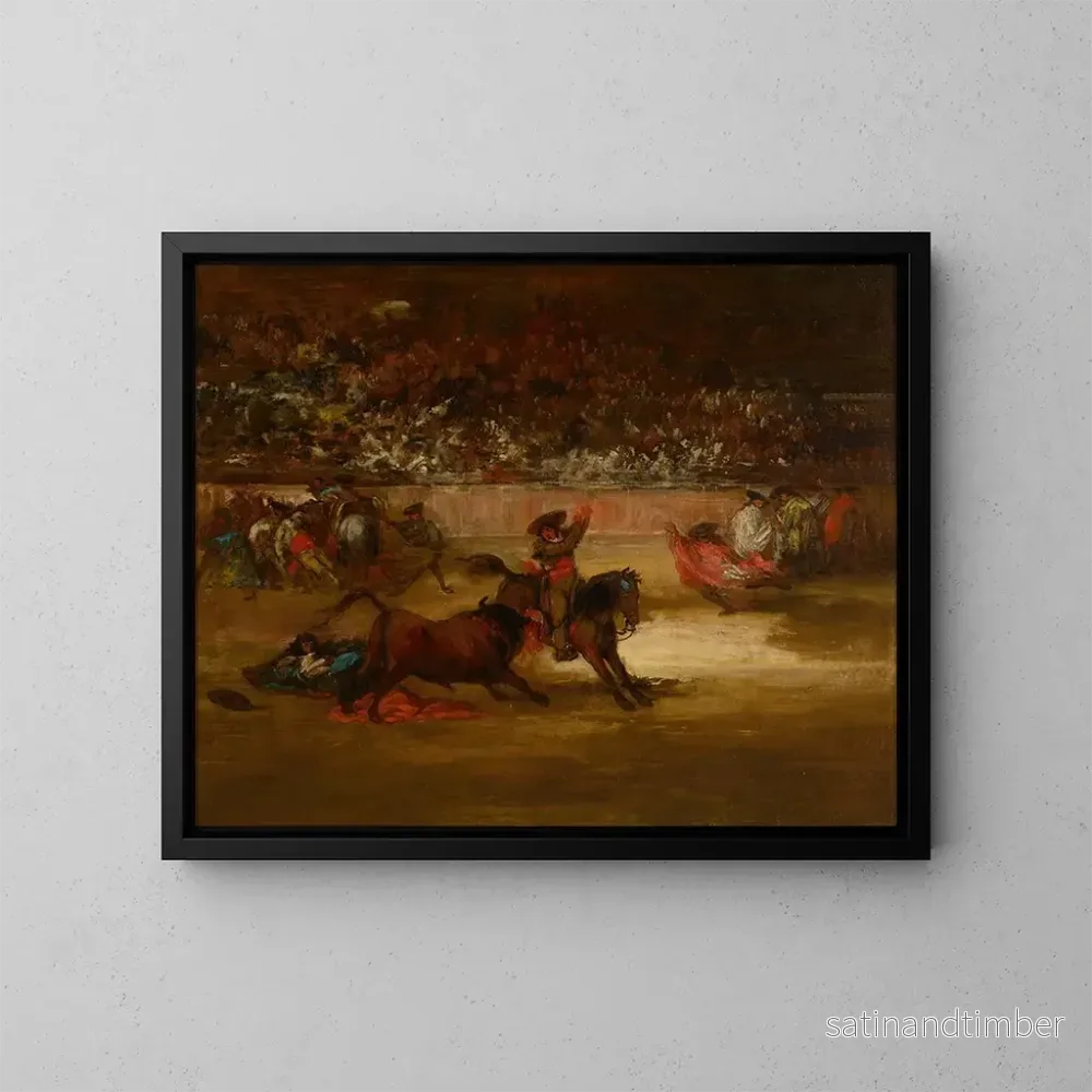Reproduktion av målningen Sangre dans la fête - Eugenio Lucas Velázquez