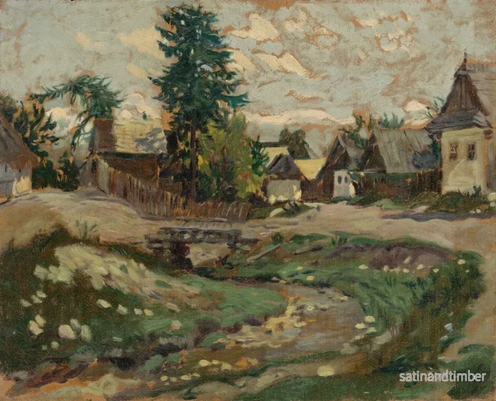 Reproduktion av målningen En byflod - Gustav Mahler - Bild 2