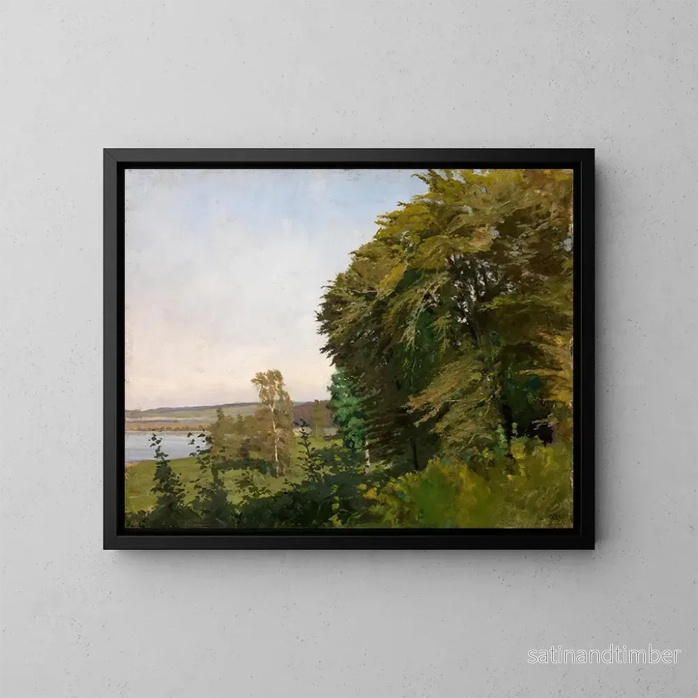 Reproduktion av målningen Landskap av Schleswig-Holstein - Gustav Kampmann