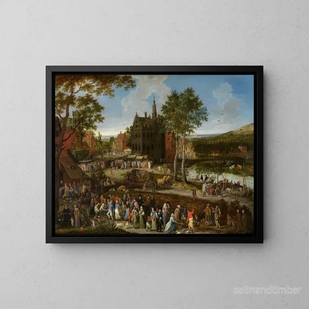 Reproduktion av målningen Kermesse flamande - Peeter Gijsels