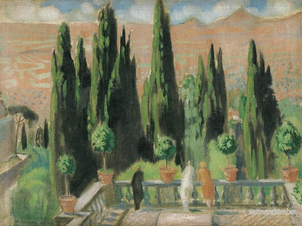 Reproduktion av målningen Villa d'Este - Maurice Denis - Bild 2