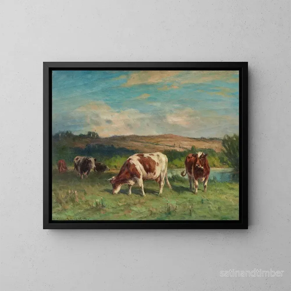 Reproduktion av målningen Prairies de Lyme - William Henry Howe