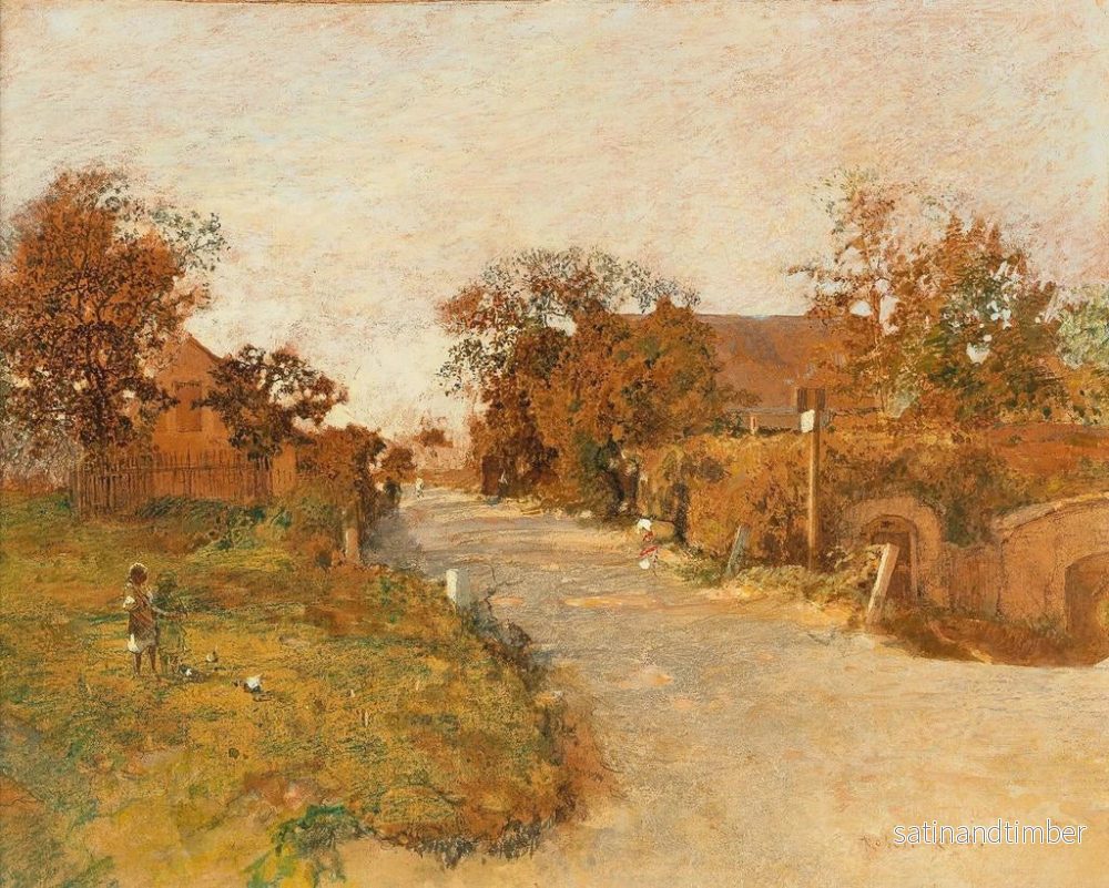 Reproduktion av målningen Studie av djuret, motiv från Feldsberg - Robert Russ - Bild 2