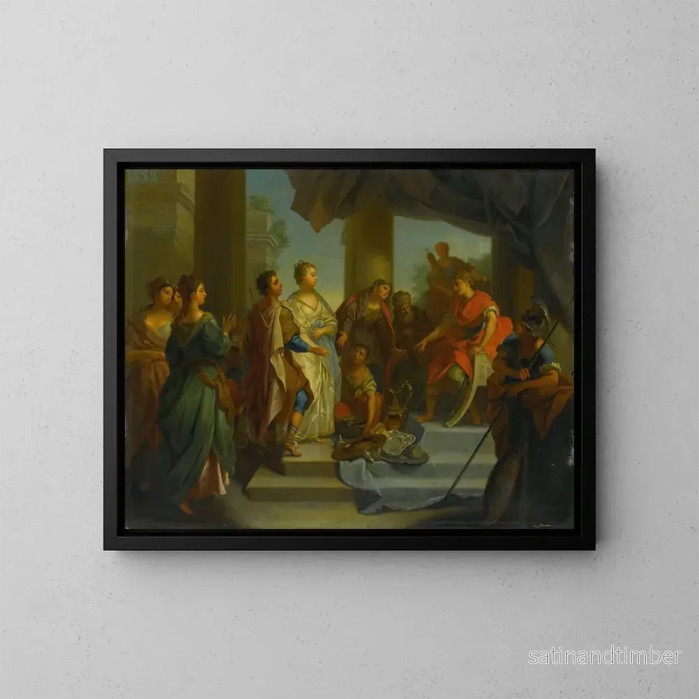 Reproduktion av målningen La Tempérance de Scipion - Johann Rudolf Byss