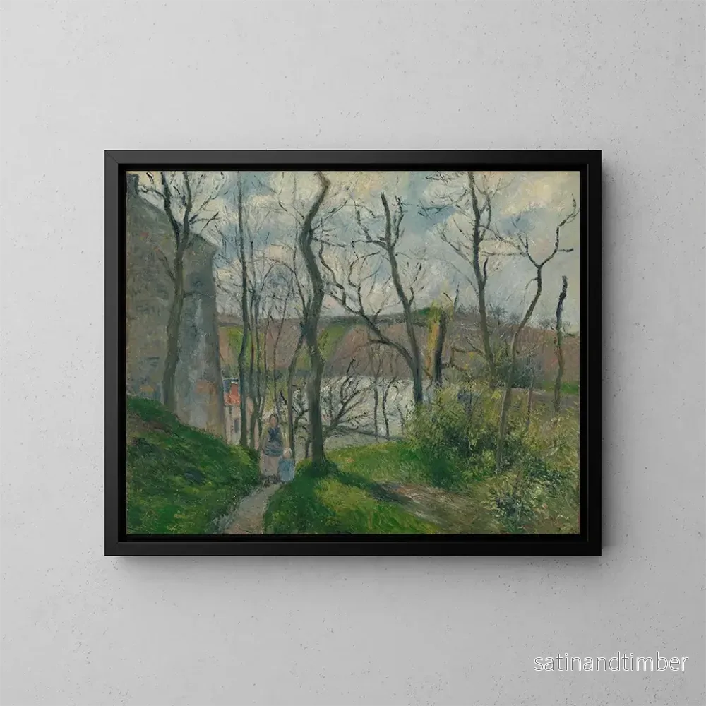 Reproduktion av målningen Le Palais Royal à l’Hermitage de Pontoise – Camille Pissarro Reproduktion av målningen Le Palais Royal à l’Hermitage de Pontoise – Camille Pissarro