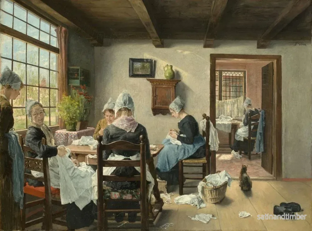 Reproduktion av målningen inomhus holländsk - Fritz von Uhde - Bild 2