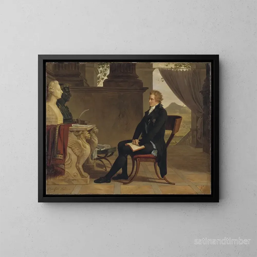 Reproduktion av målningen Le comte Gustaf Mauritz Armfelt à Florence - Louis Gauffier