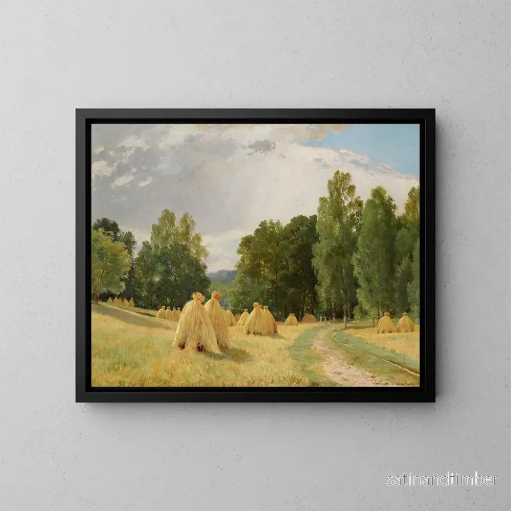 Reproduktion av målningen Meules à Préobrazhenskoe - Ivan Ivanovich Shishkin
