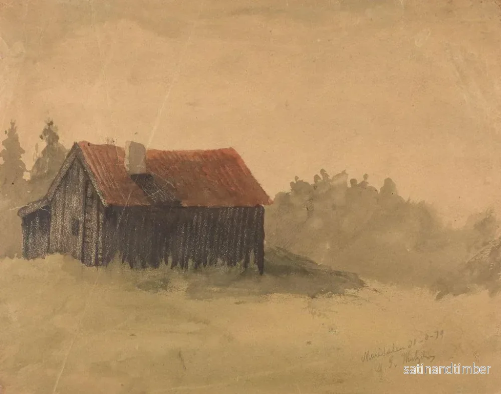 Reproduktion av målningen av Maridalen - Gustav Wentzel - Bild 2