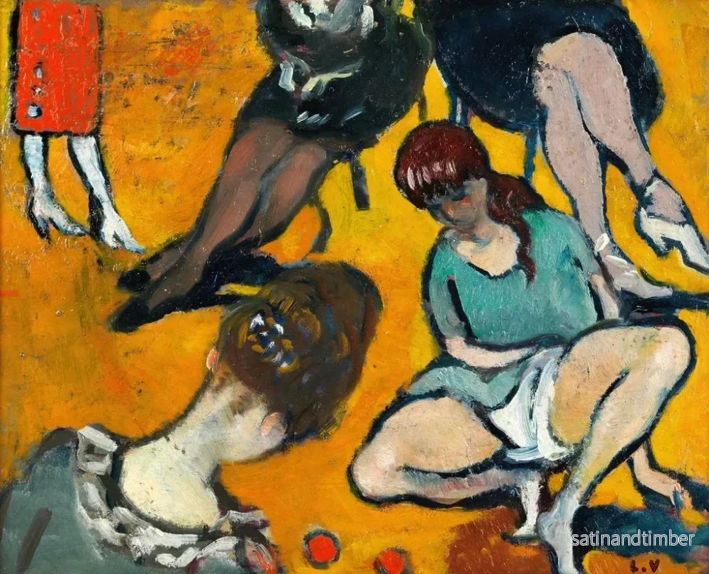 Reproduktion av målningen av flicka som leker i skogen - Louis Valtat - Bild 2