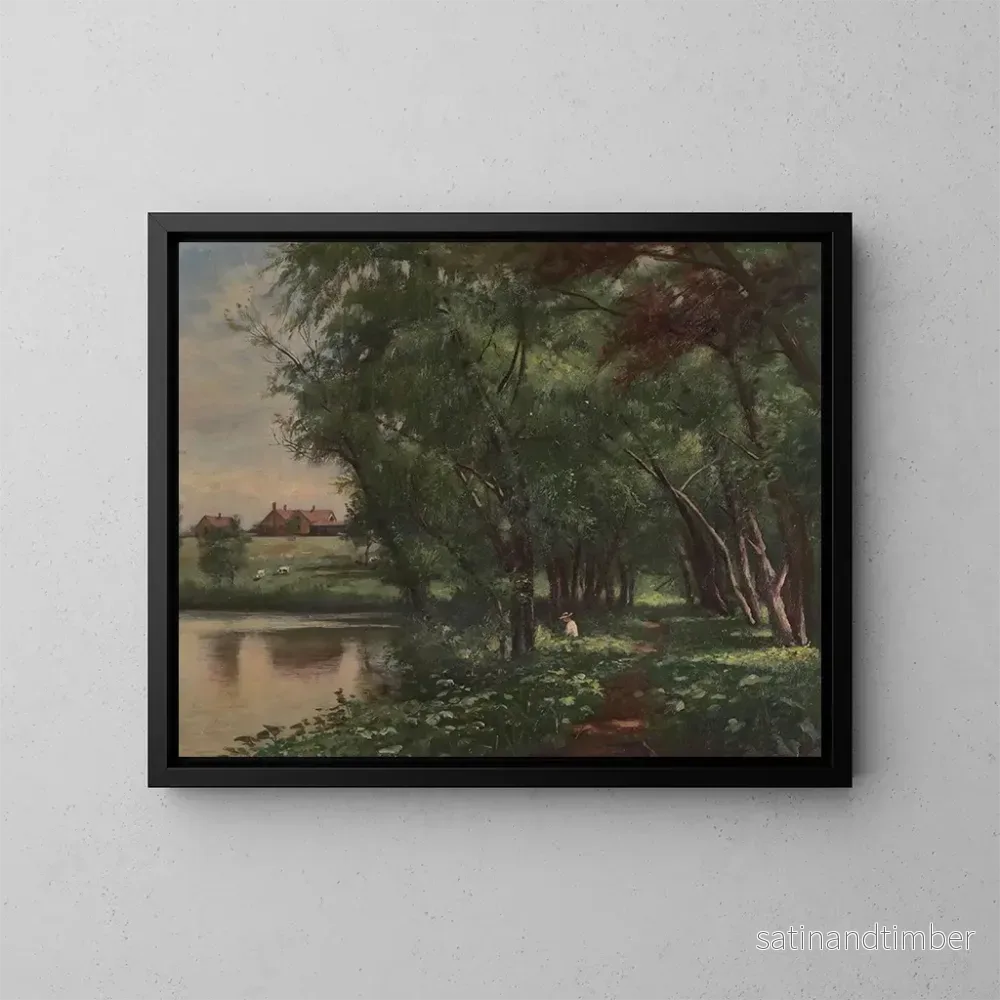Reproduktion av målningen Silence tranquille - Robert Jenkins Onderdonk