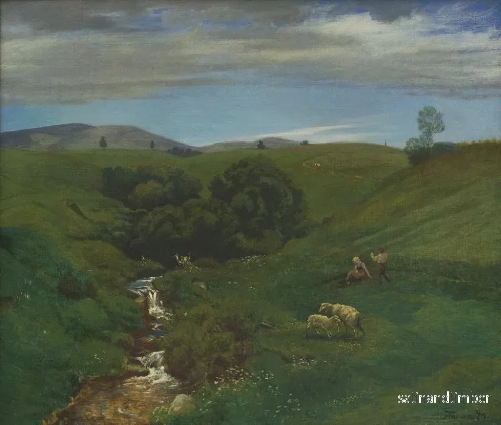 Reproduktion av målningen Prairie de la Forêt-Noire nära Bernau - Hans Thoma - Bild 2
