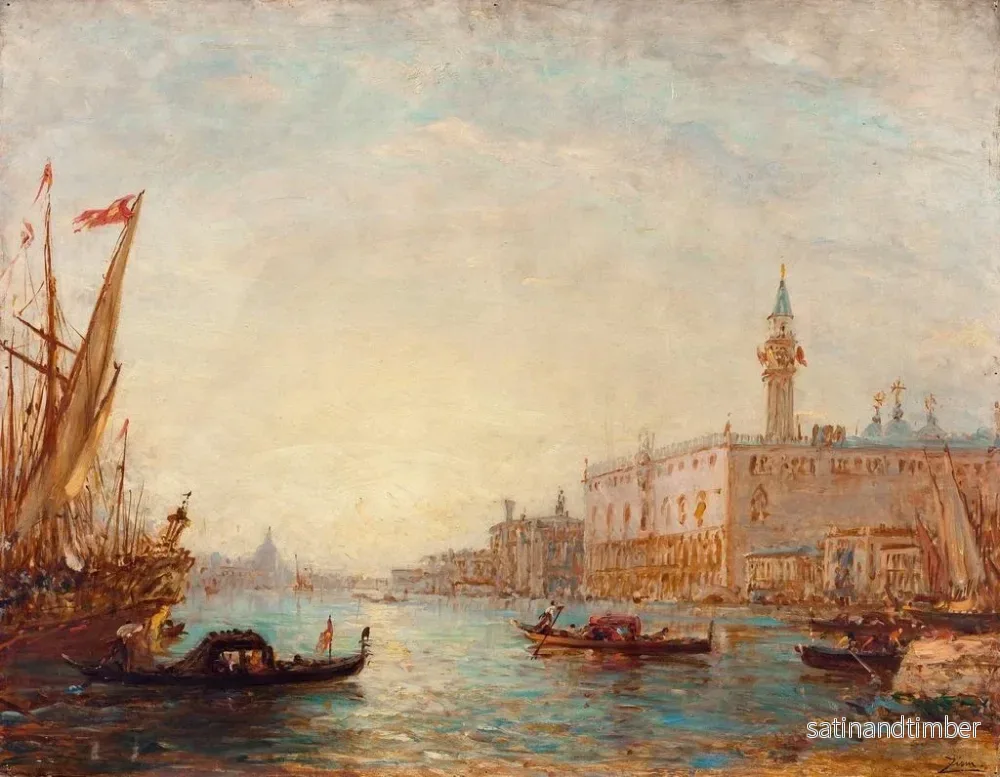 Reproduktion av målningen Venise, Dogepalatset - Félix Ziem - Bild 2